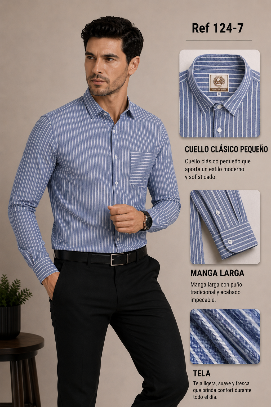 Prenda manga larga ref 124