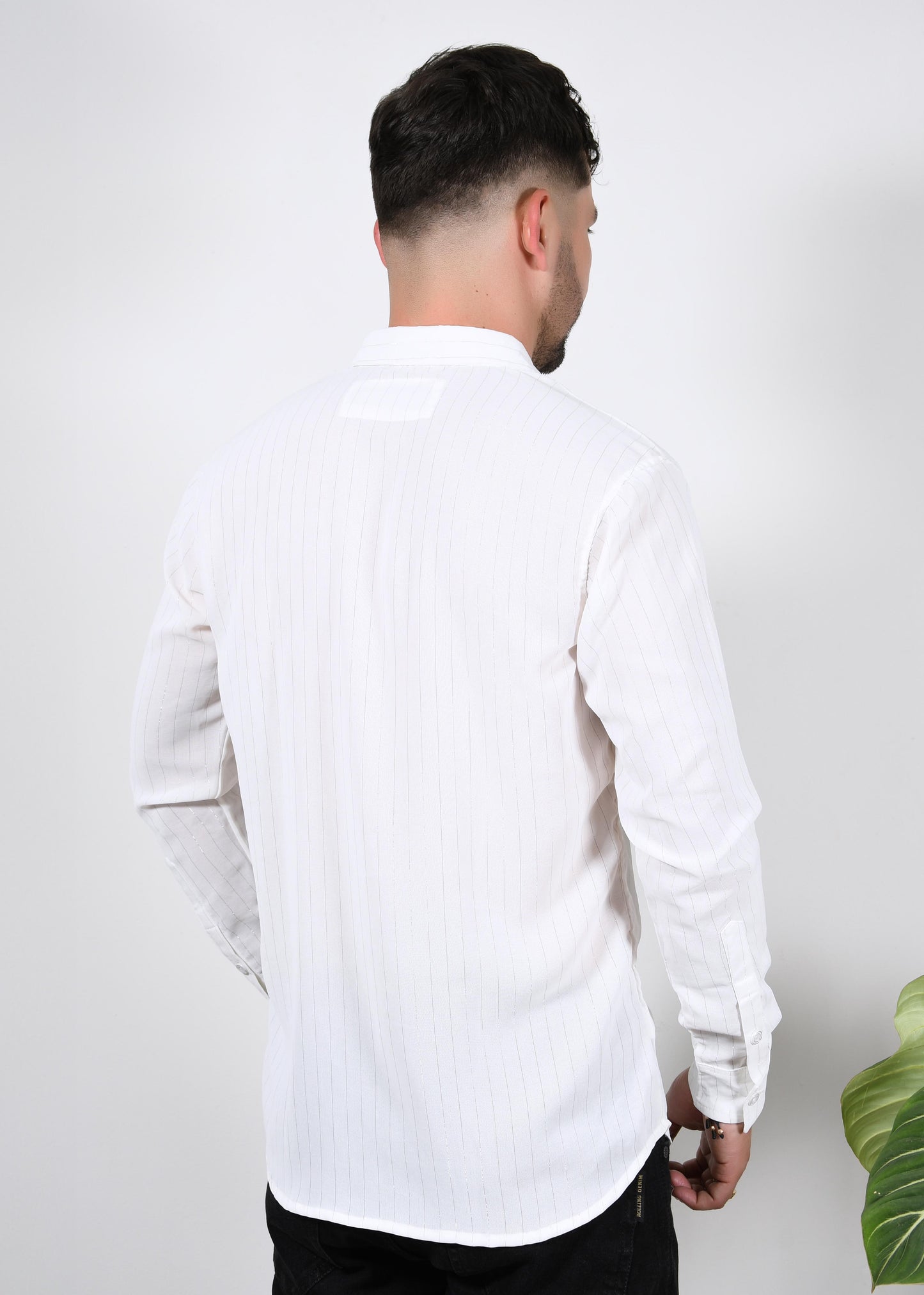 Camisa Manga Larga Trendy Blanca Ref. 8045