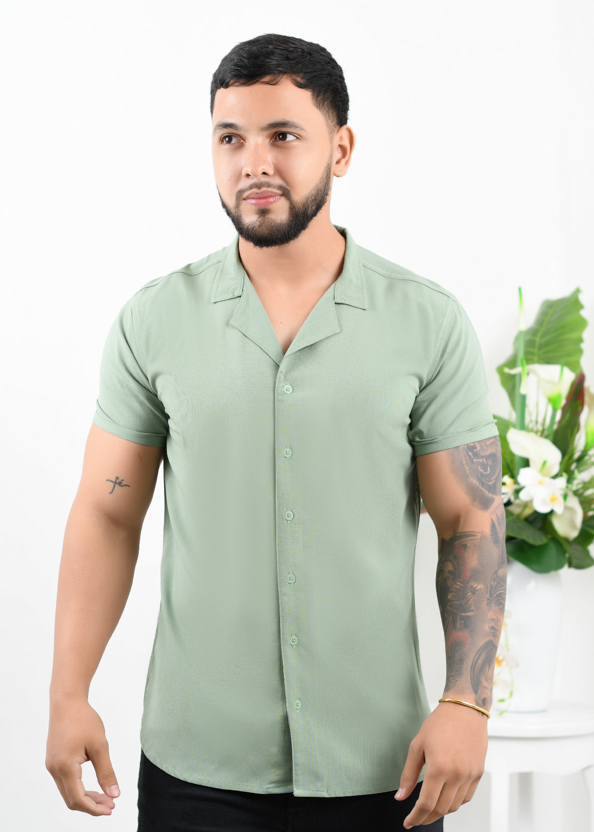 Camisa Clásica Verde Ref. 7961