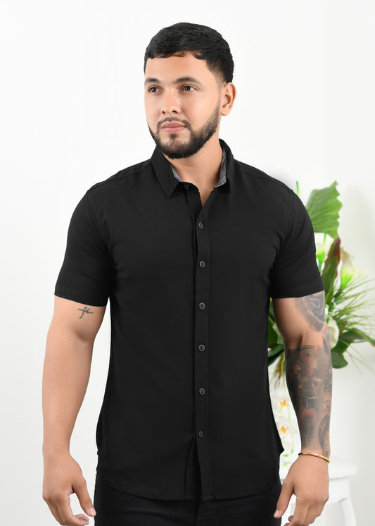 Camisa Clásica Negra Ref. 7989