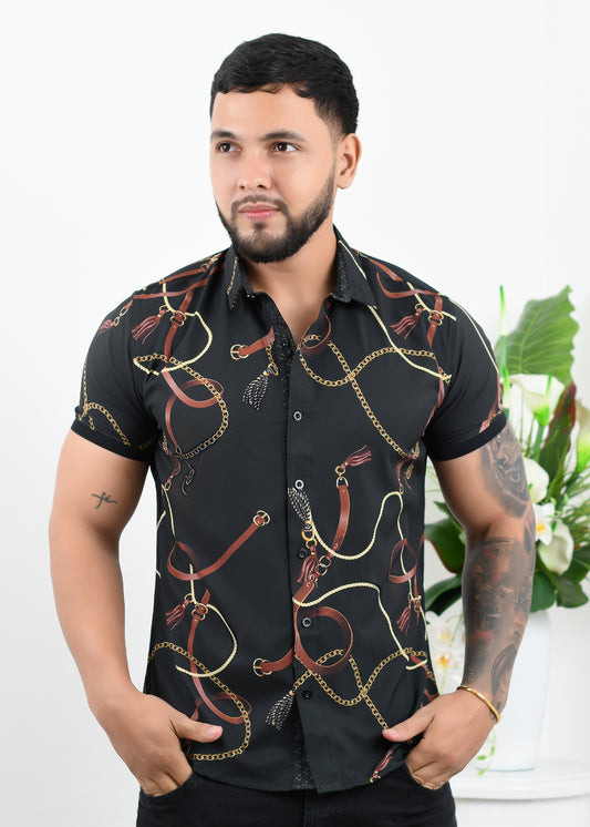 Camisa Clásica Negra Ref. 7798