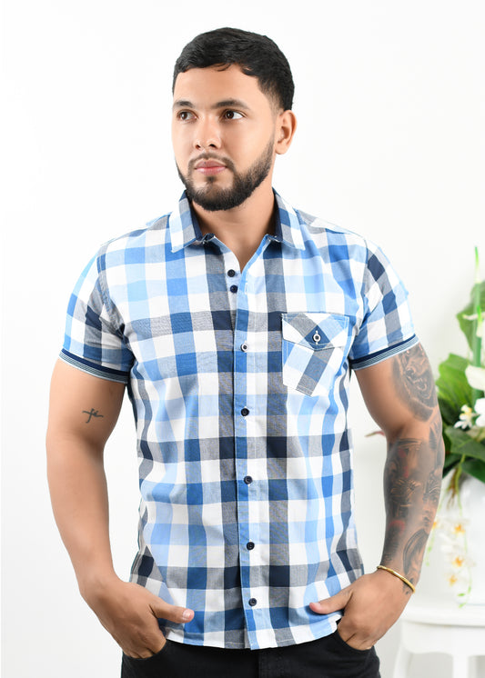 Camisa Clásica Azul Ref. 7712