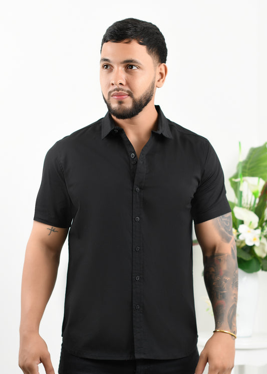 Camisa Clásica Negra Ref. 8001