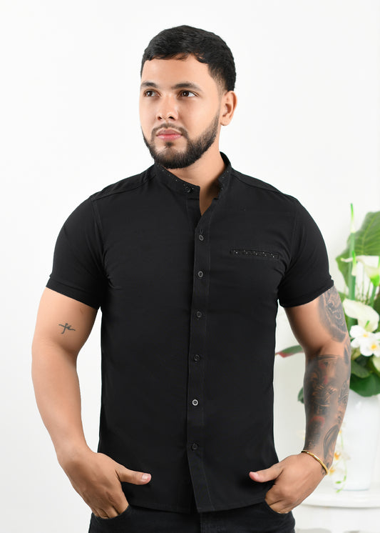 Camisa Clásica Negra Ref. 8046